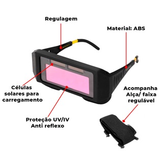 Óculos Para Solda Automático Fixo  Vison Ton.11 16418 5746 