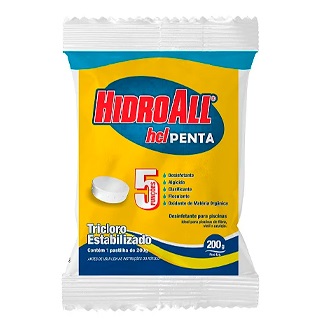 Tricloro Hcl Penta Tablete 200 G, Onu 2468 - Ácido Triclororoisocianurico Seco, 5.1 Ge ii 16440 1190 