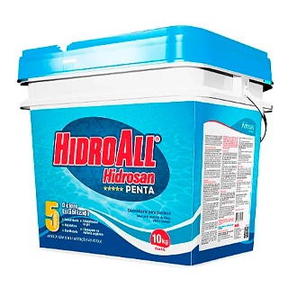 Cloro Hidrosan Penta 5x1 Multi Ação  10,0 Kg, Não Perigoso 16444 1195