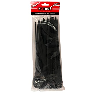 Cintas Nylon Reguláveis Preta 3,5x300mm Pt/100un 16212 P30025