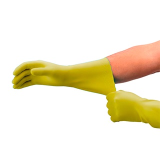 Luva Doméstica Nitrílica S. Glove Max Blend Amarelo Tam. M C 16626 SG-MAX-Y-T8