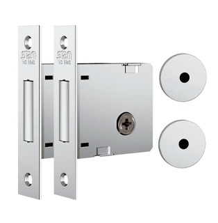 Fechadura Segurança Tetra Chave  Inox  62mm - 1004 [par] Bro 16754 10977