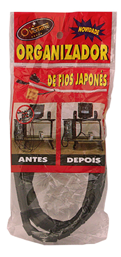 Organizador De Fios Japonês Preto 1m 11790 70003