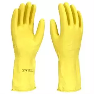 Luva De Latex Forrada Amarela - Tam.gg C.a.42.023 16898 LV-LAF-10 