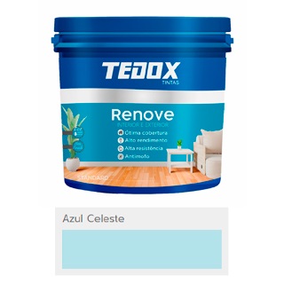 Tinta Acrílica Renove Standard Fosco Azul Celeste 3,6l, Não 16945 5444