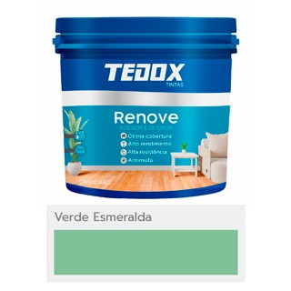 Tinta Acrílica Renove Standard Fosco Verde Esmeralda 3,6l, N 16950 1378