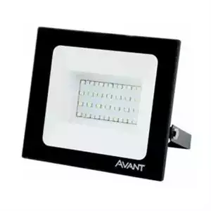 Refletor Led Slim Preto  30w 6500k Bivolt 2250 Lumens 17039 259301378 