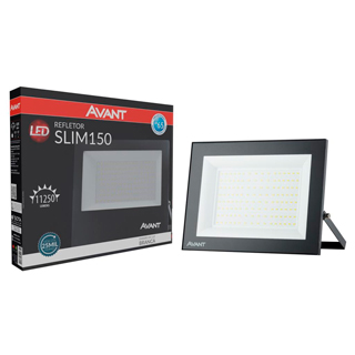 Refletor Led Slim Preto 150w 6500k Bivolt 11250 Lumens 17042 259651378