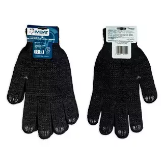 Luva Tricotada Preta Com Pigmento C.a.41.763 16920 LV-AP-P1-9