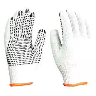 Luva Tricotada Branca Com Pigmento C.a.41.744 16922 LV-ABL-P1-9 