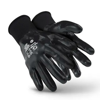 Luva Nitrílica Preta Lisa Nitroblack Tam. G C.a.49.437 17124 NITRO_BLACK_T9