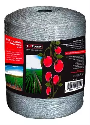 Barbante Algodão Biodegradavel  P/ Campo Aberto 20/1 330 Mts 17133 55811 