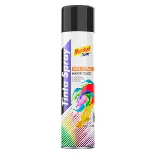 Tinta Spray 400ml Uso Geral Preto Fosco 17177 AE01000103 