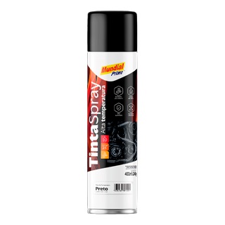 Tinta Spray 400ml Alta Temperatura Preto Fosco 17200 AE01000100