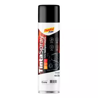 Tinta Spray 400ml Alta Temperatura Preto Fosco 17200 AE01000100 