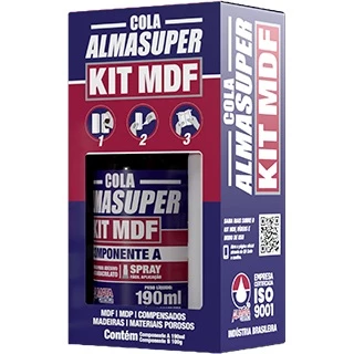 Kit Mdf Cola E Primer Almasuper 17241 770 
