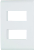 Placa 4x2 2p Afastadas Linha Liz Branca 10006 57106006