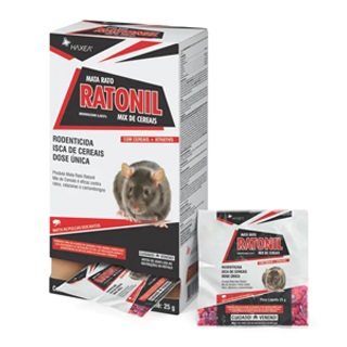 Raticida Ratonil Mix De Cereais 40 Sacosx25g 17298 1043