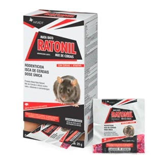 Raticida Ratonil Mix De Cereais 40 Sacosx25g 17298 1043 