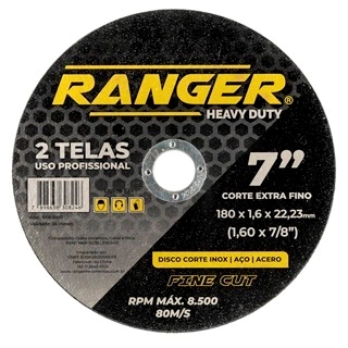 Disco Corte Fino Metal/inox  7" X1,6mm X7/8" 17307 RDI-1800 