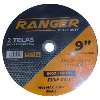Disco Corte Fino Metal/inox  9" X2,0mm X7/8" 17308 RDI-2300