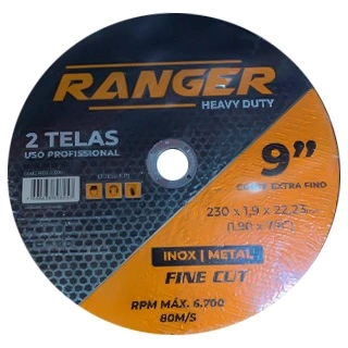 Disco Corte Fino Metal/inox  9" X2,0mm X7/8" 17308 RDI-2300 