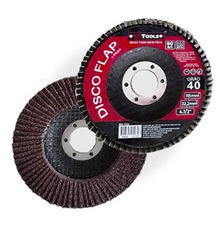 Disco Flap Reto 4.1/2" Grão 40 17112 17112
