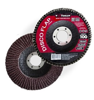 Disco Flap Reto 4.1/2" Grão 100 17115 17115