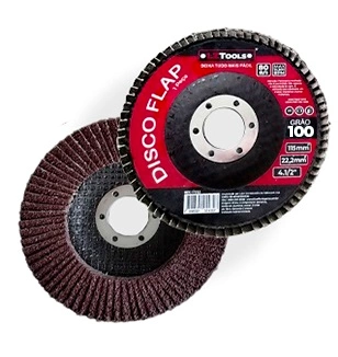 Disco Flap Reto 4.1/2" Grão 100 17115 17115 