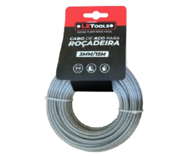 Cabo De Aço P/ Roçadeira 3mm/15m 17121 17121