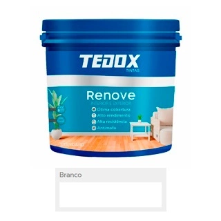 Tinta Acrílica Renove Standard Fosco Branco 18l, Não Perigos 17447 5292 