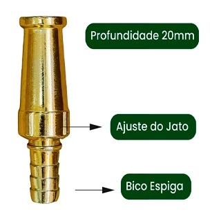 Esguicho Tipo Eclipse Espiga 1/2" 17464 10743E 