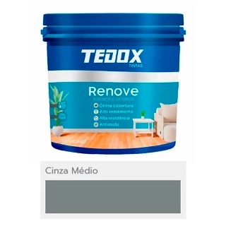 Tinta Acrílica Renove Standard Fosco Cinza Médio 3,6l 17482 6682 