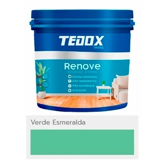 Tinta Acrílica Renove Standard Fosco Verde Esmeralda 3,6l, N 17483 1378 