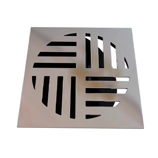 Grelha Quadrada Cromada C/ Fecho Automático 150mm 17500 2296 