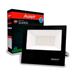 Refletor Led Slim Preto  30w Luz Verde Bivolt 17474 259305370 