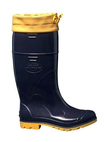 Bota Cano Longo Com Amarra Azul/amarelo Industrial N°45 C.a. 12185 CLAAA508 45