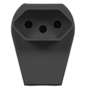 Plugue Fêmea Preto 2p+t Universal C/ Prensa Cabo 20a 250v 12226 1097-2 