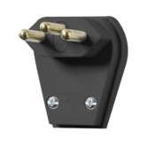 Plugue Macho Preto 2p+t C/ Prensa Cabo 20a 250v 12227 1067-2 