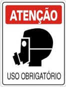 Placa Em Ps Sinal/adv - Atenção Uso Obrigatório De Máscara 2 12239 S-201 