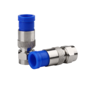 Conector Coaxial De Compressão Rg6 Azul 12437 100.06 