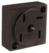 Tomada Telefone Sobrepor Preta 1670 2011-4 