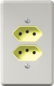 Tomada Universal Embutir Dupla 2p+t 10a 250v 1768 10114 