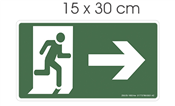 Placa Luminosa Em Ps Sinal/adv - Seta Para Direita 15x30x2,0 10500 1037 