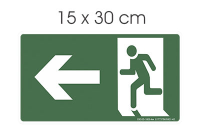 Placa Luminosa Em Ps Sinal/adv - Seta Para Esquerda 15x30x2, 10501 X-751/LUM.