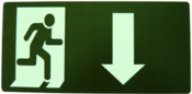 Placa Luminosa Em Ps Sinal/adv - Seta Para Baixo 15x30 10510 1050 