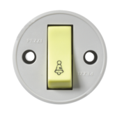 Pulsador Sobrepor Campainha Redondo Tecla Luminosa 10a 250v 1959 191LC-3 