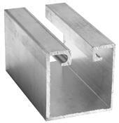 Trilho Alumínio Porta Pantográfico Reto Tipo U 38x38mm 2098 14516/2