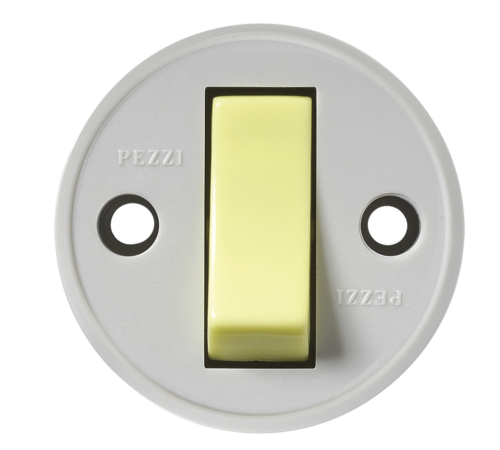 Interruptor Redondo Sobrepor Cinza Tecla Luminosa  10a 250v 2449 191L-3
