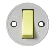 Interruptor Sobrepor Redondo Tecla Simples Luminosa  10a 2449 191iL-3 